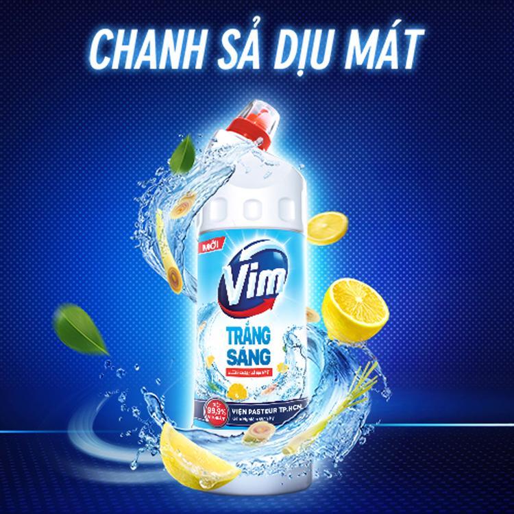 Nước Tẩy Bồn Cầu Vim Diệt Khuẩn - Trắng