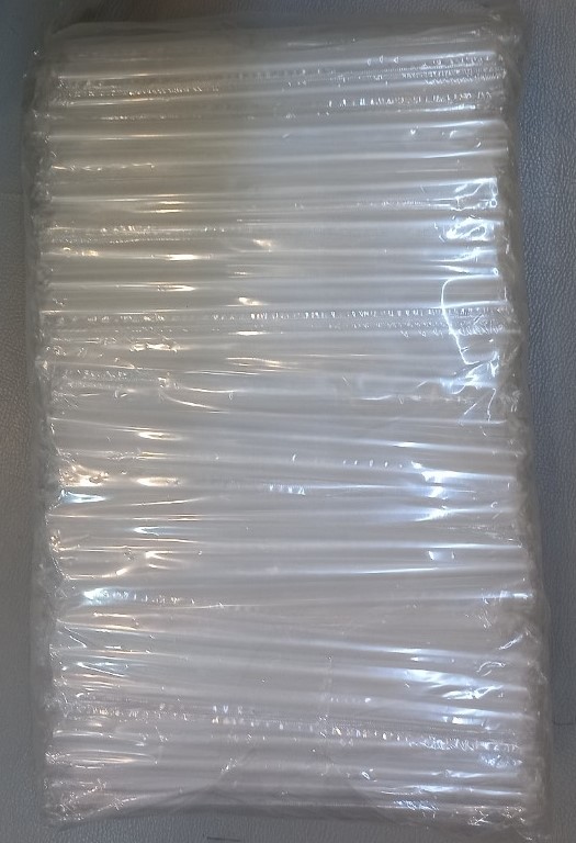 Ống hút nhựa trong đầu nhọn phi 12 (500GRAM)