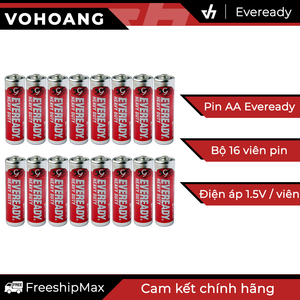 Bộ 16 pin AA Eveready Heavy Duty