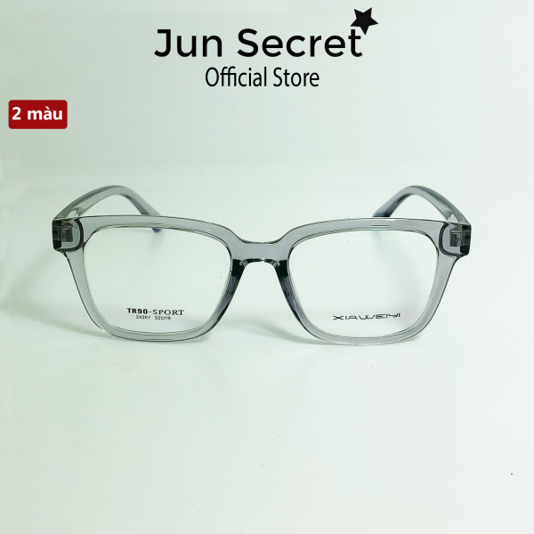 Mua Gọng kính giả cận nam nữ Hàn Quốc gọng trong suốt Jun Secret dáng vuông ôm mặt JS24267