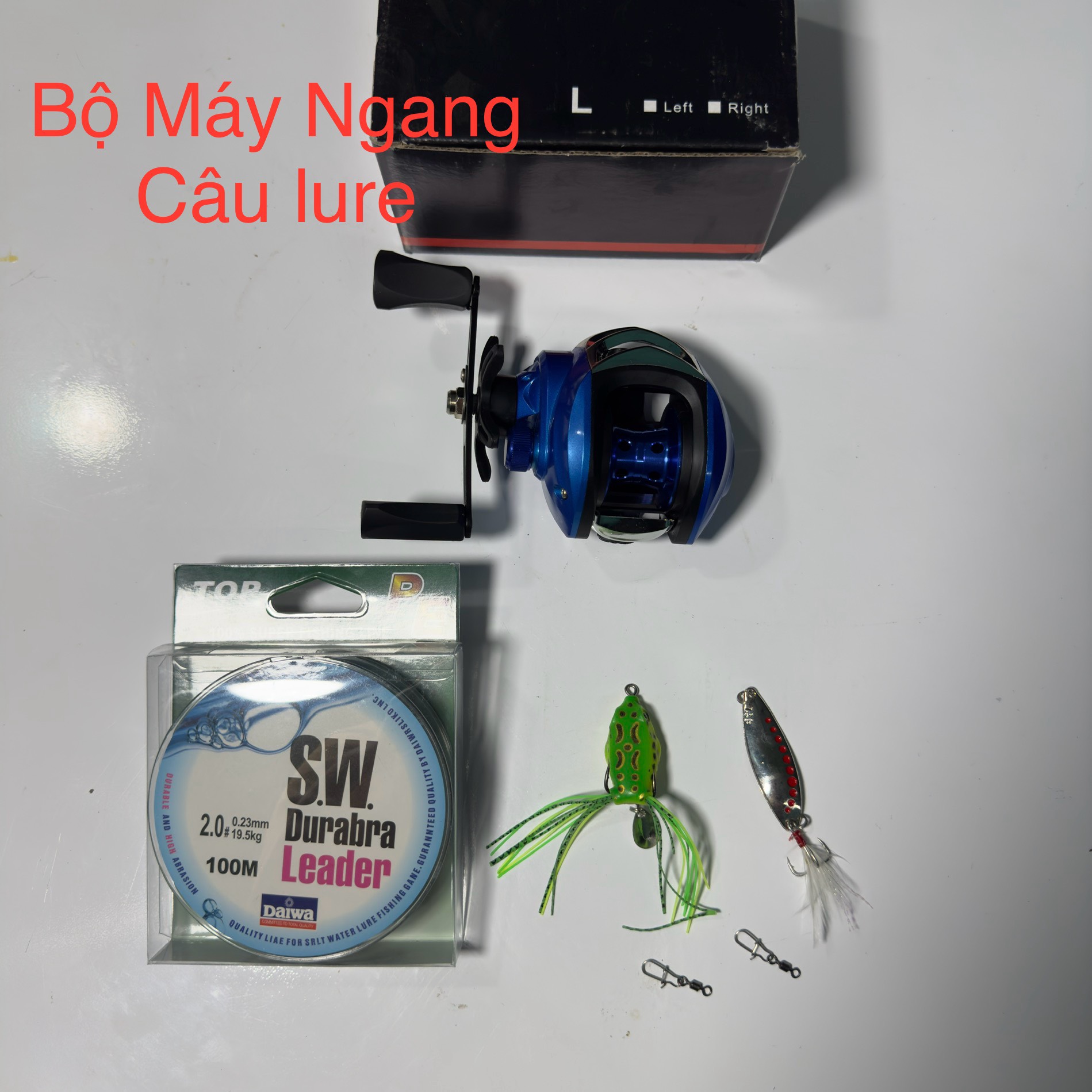 Bộ combo máy ngang câu lure, giá học sinh - bdc003