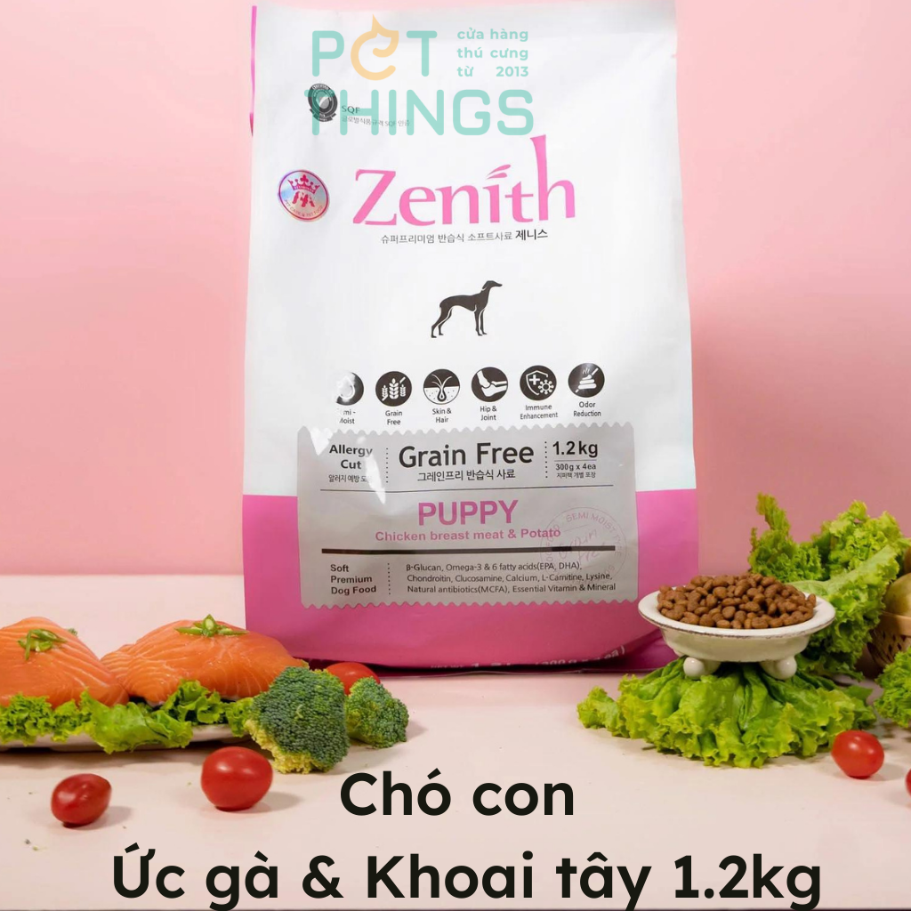 Thức ăn Hạt mềm Zenith 1.2kg / 3kg cho chó