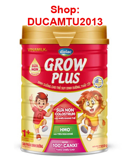 Sữa Dielac Grow Plus đỏ 1+ - 850g HSD 2025