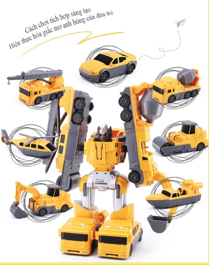 Bestmart - Bộ Robot mô hình Magnetic CITY ENGINEERING 21pcs