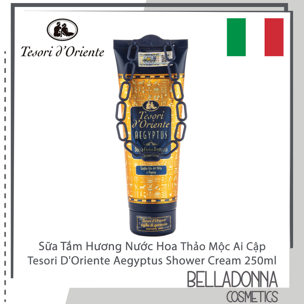 [HCM] Sữa Tắm Dưỡng Ẩm Da, Hương Hoa Ý Tesori D Oriente Bath Cream Italy 250ml