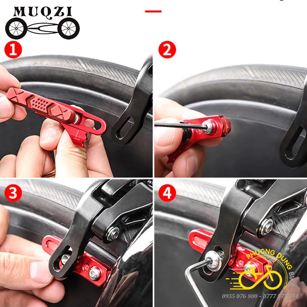 Cặp gôm phanh dành cho vành Carbon xe đạp MUQZI