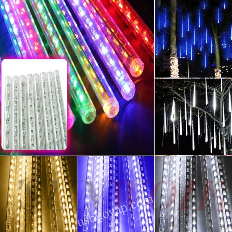 Dây đèn led 7 màu sao băng 8 thanh chống nước