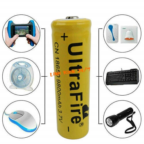 PIN SẠC ULTRAFIRE 3.7V 18650 9800MAH