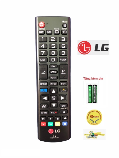 Bảng giá Điều khiển tivi LG AKB73715601 lô gô đỏ chính hãng theo máy - tặng kèm pin- Remote tivi LG smart internet zin theo hãng