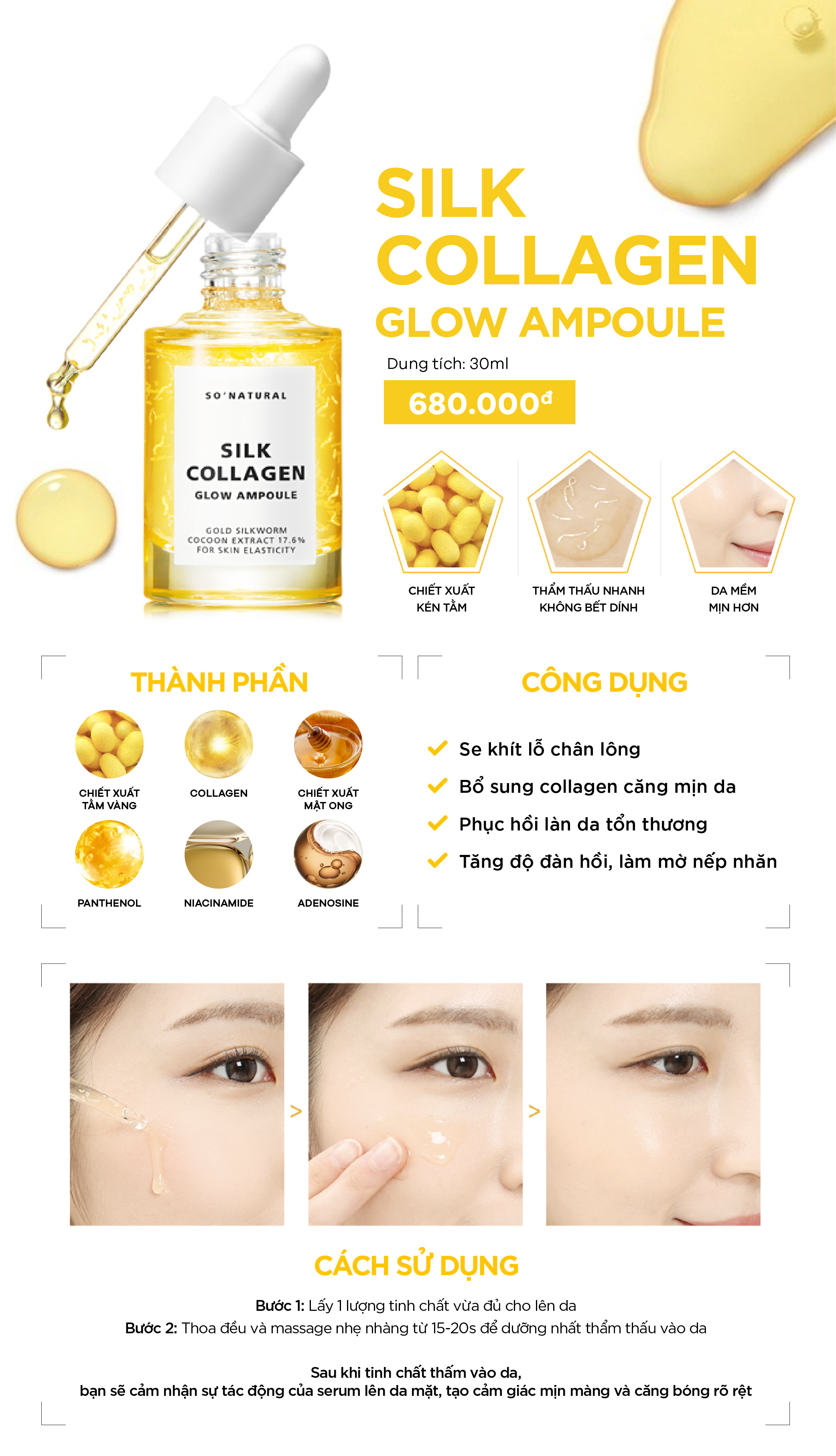 Combo Dưỡng Da Red Peel Clear Stick Và Silk Collagen Ampoule