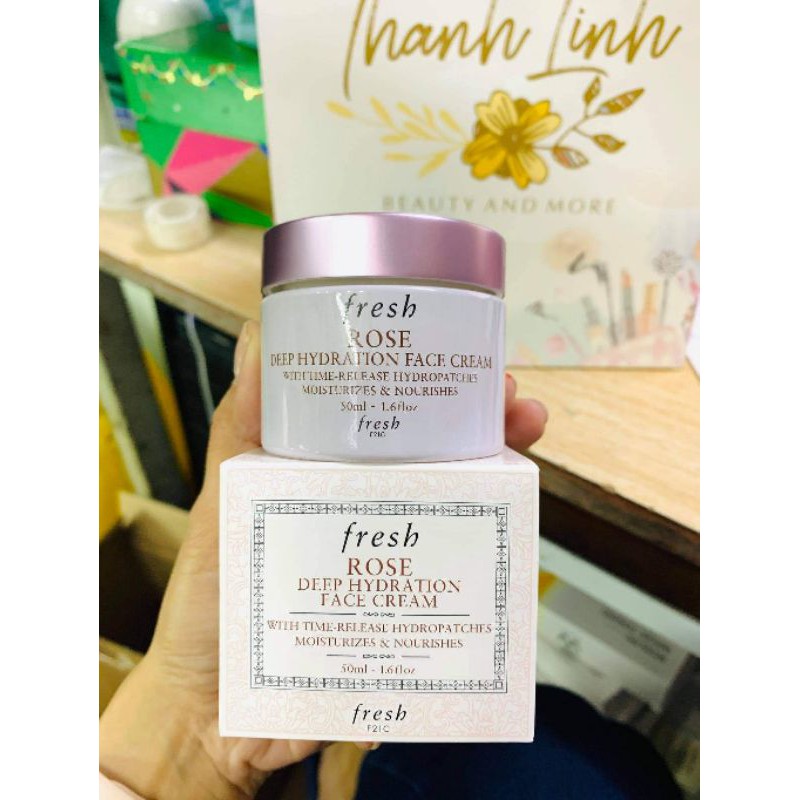 Kem dưỡng ẩm Fresh Rose Deep Hydration Face Cream 50ml (đủ bill)