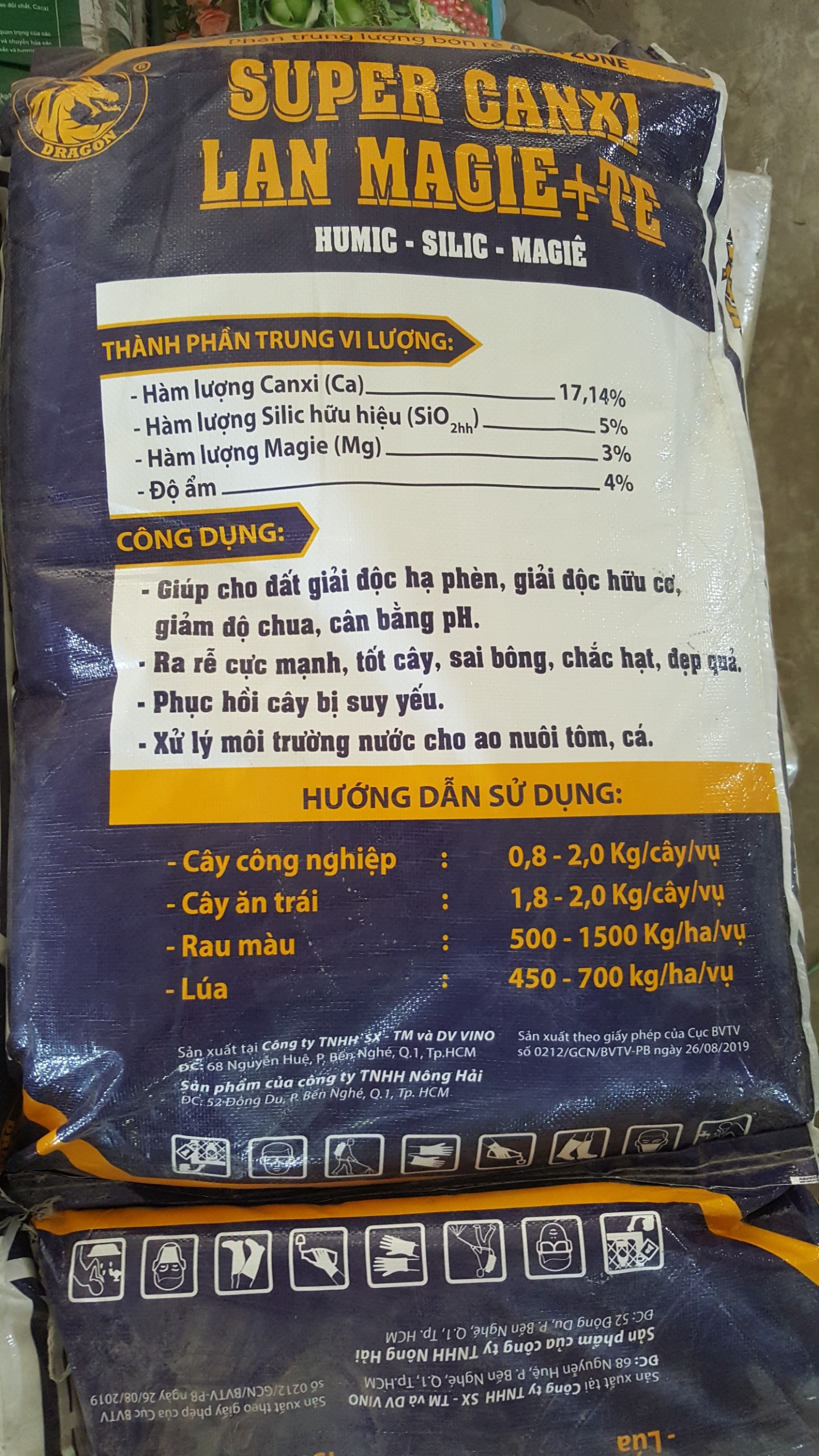 Phân bón SUPER CANXI LAN MAGIE + TE - Túi Zip 1Kg
