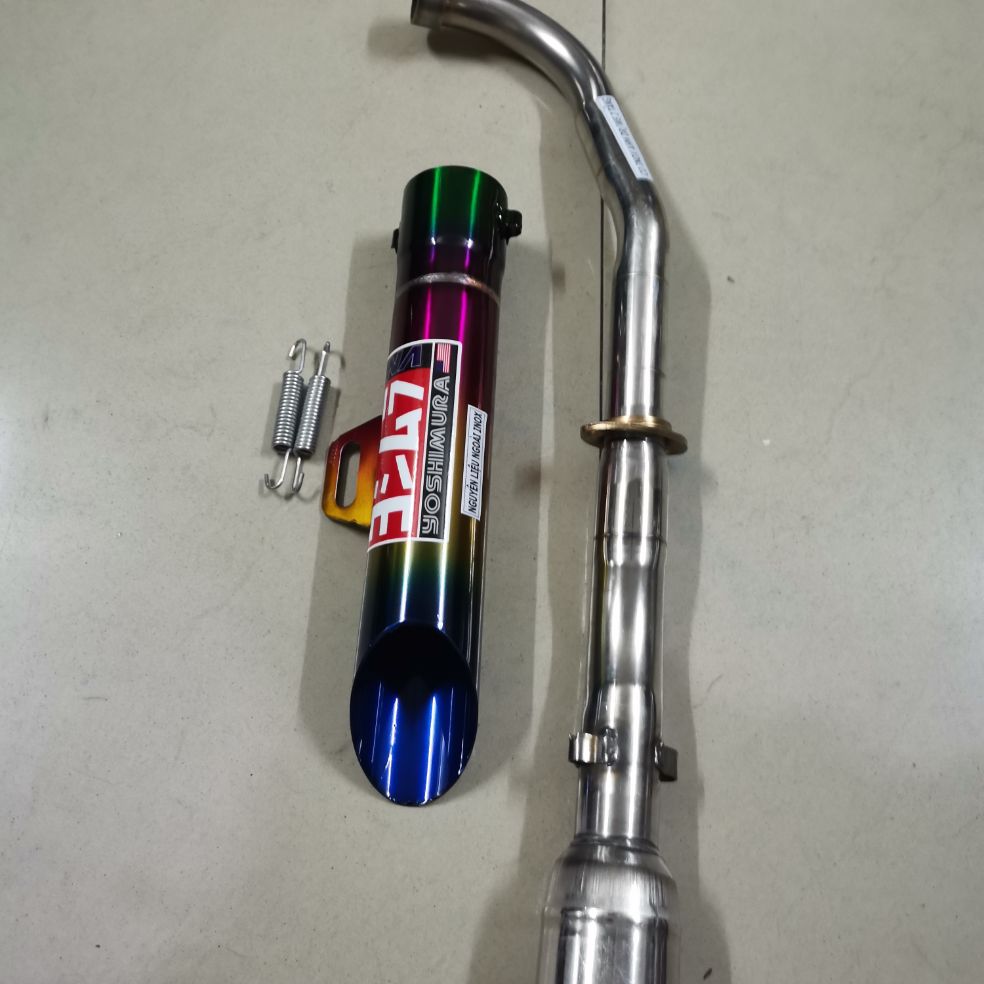 pô xe máy. pô toke inox không nỉ full cổ cho dream Wave cúp 67 (7 màu)