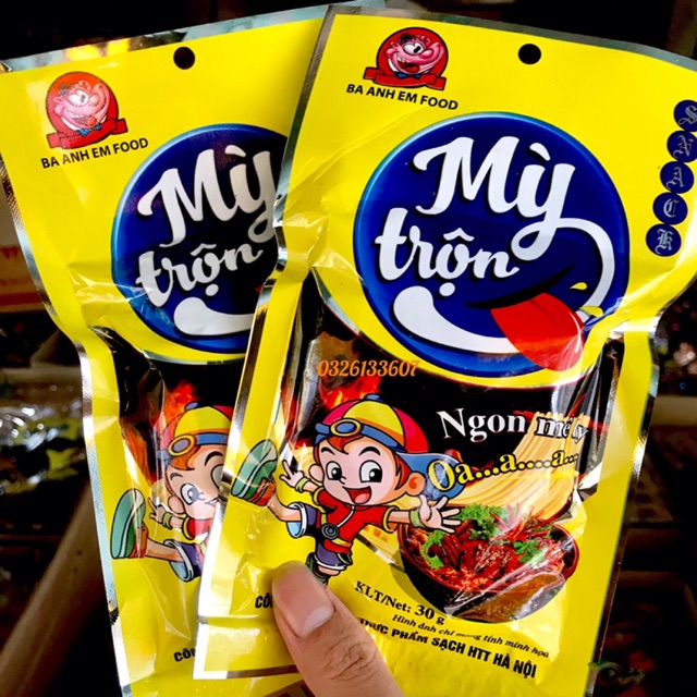 Combo 10 Gói Snack Mỳ Trộn Ba Anh Em Siêu Ngon