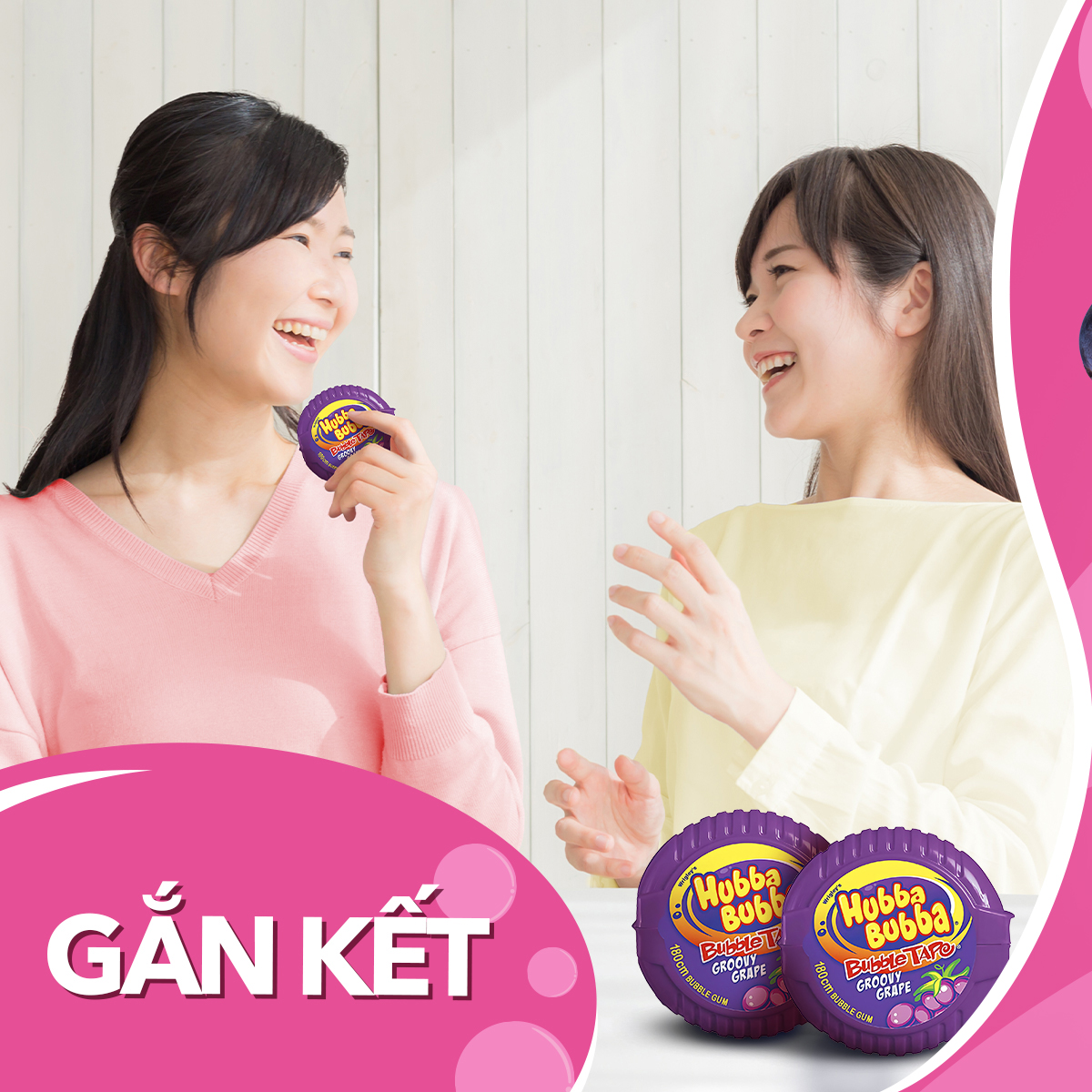 Combo 2 hộp kẹo Sing-gum Hubba Bubba vị nho