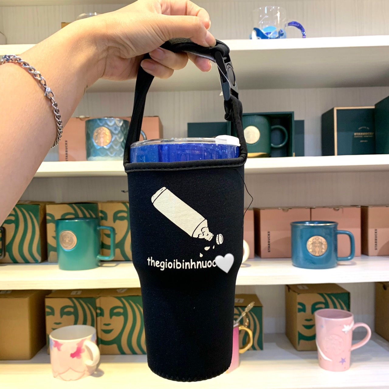 Túi đen đựng ly 900ml - 30oz t34