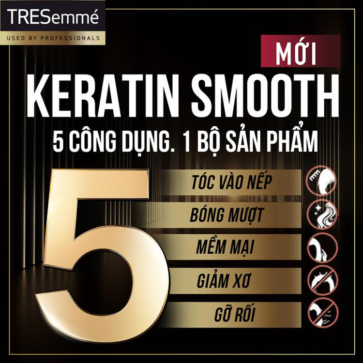 Xịt bảo vệ tóc khỏi nhiệt Tresemmé Keratin Smooth 236ml