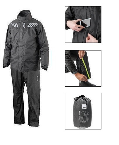 [HCM]Áo mưa bộ givi mẫu RRS06 Rain suit hàng Givi chính hãng mới 100%