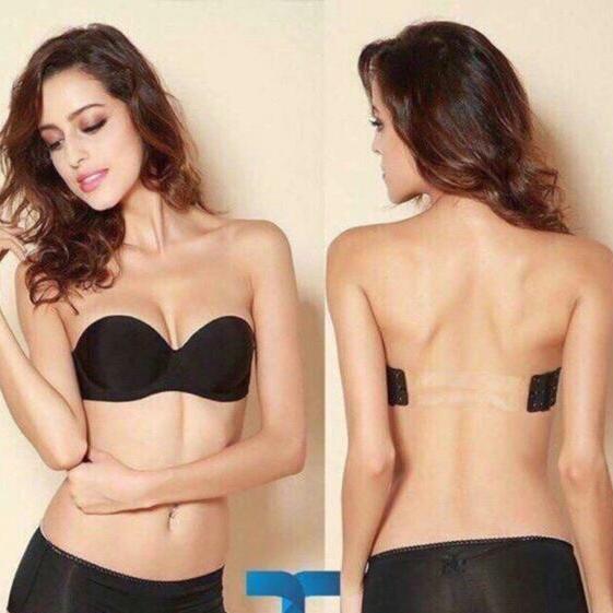 Áo bra chống tụt- áo ngực quả ngang có đệm bàn tay không gọng kèm quai trong siêu chắc [ khobuonle ]