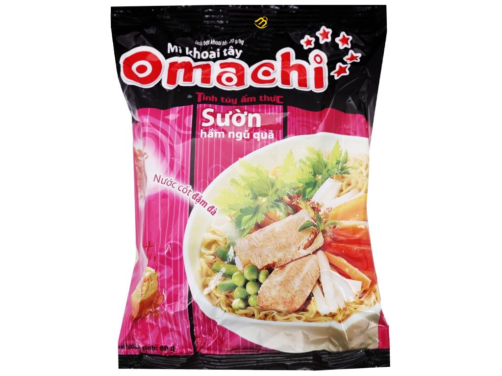 Mì khoai tây omachi vị sườn hầm gói 80g - bat muoi