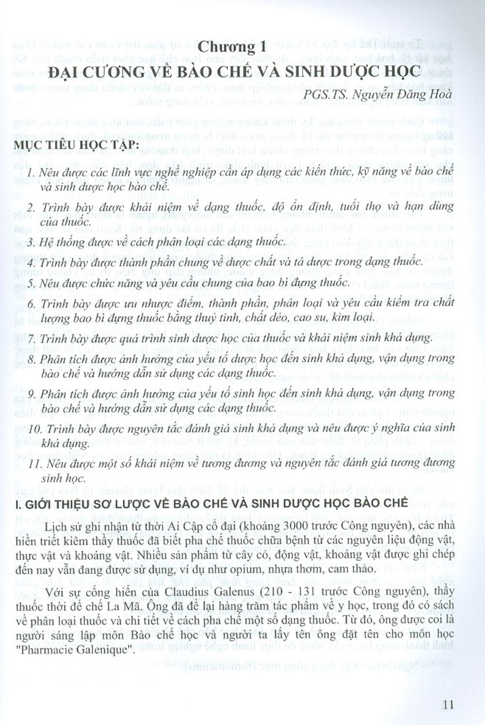 Bào Chế Và Sinh Dược Học - Tập 1