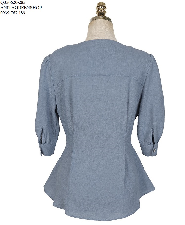 Q350620 ÁO PEPLUM TAY LỠ
