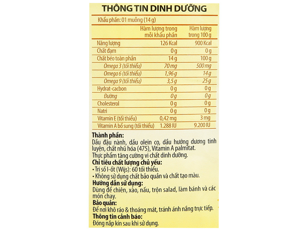 Dầu ăn cao cấp Meizan Gold can 5 lít