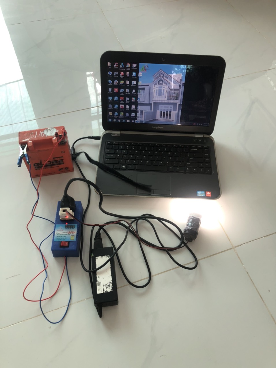 ĐẢO ĐIỆN BÌNH ẮC QUY 12V-80W