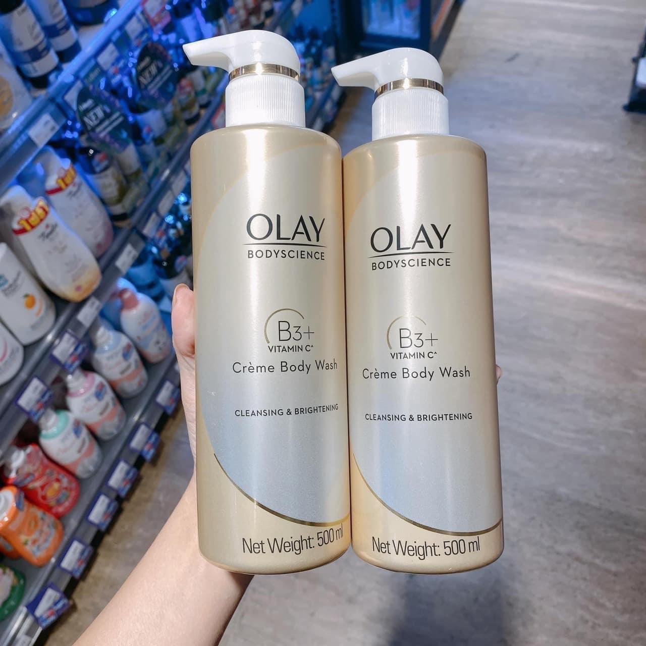 Sữa tắm trắng da Olay b3 vitamin c 500ml thái lan