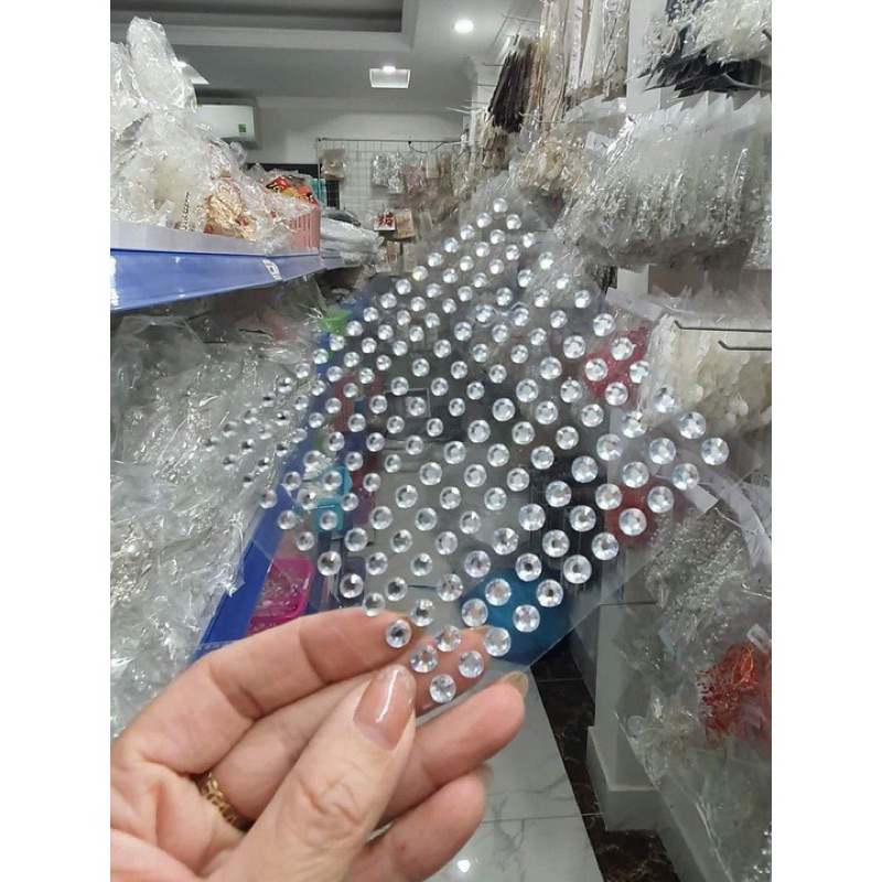 Đá dính tóc dính mặt ngọc dính tóc mặt 165v mix size sẵn keo