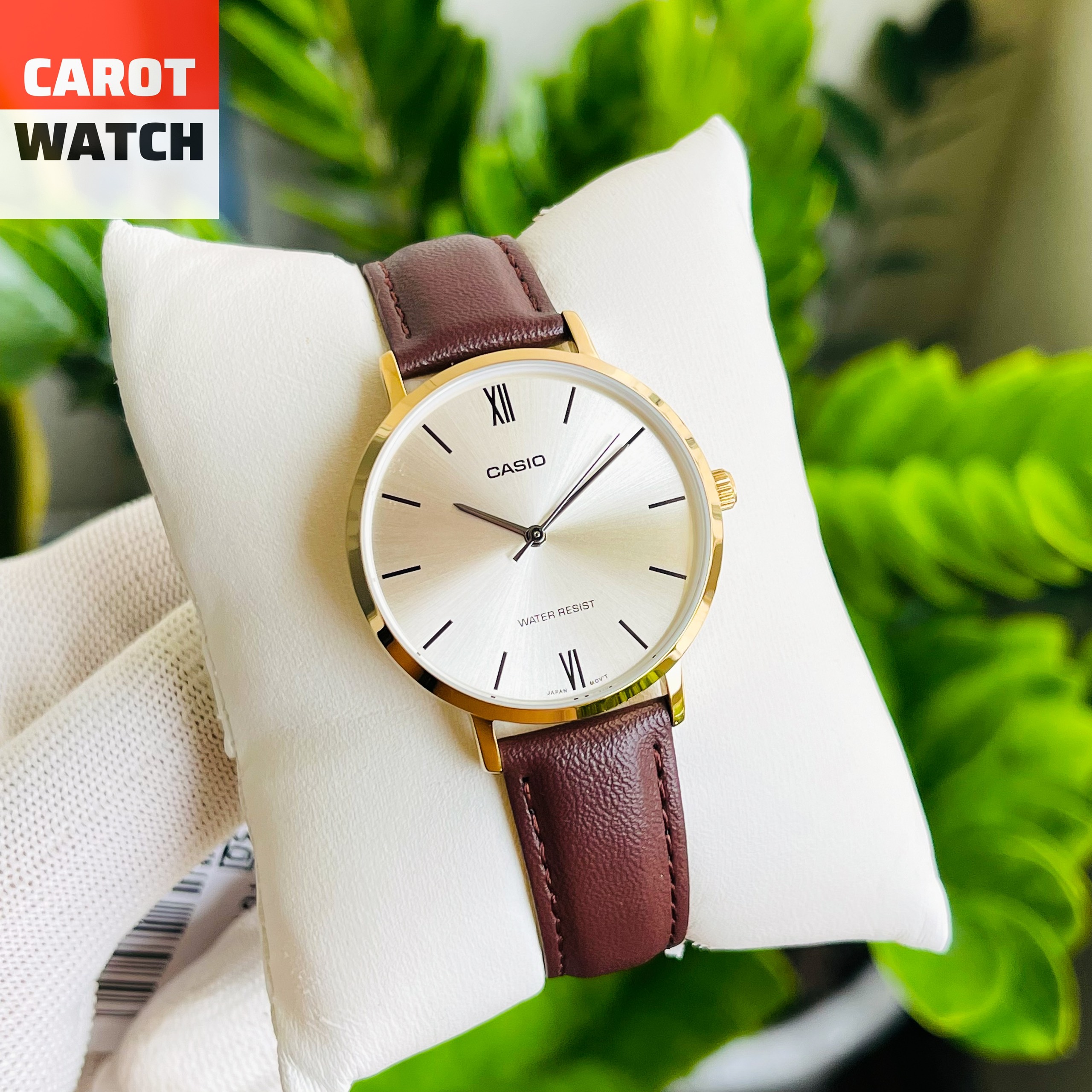 ĐỒNG HỒ NỮ DÂY DA CASIO LTP-VT01GL-9B  CHỐNG NƯỚC