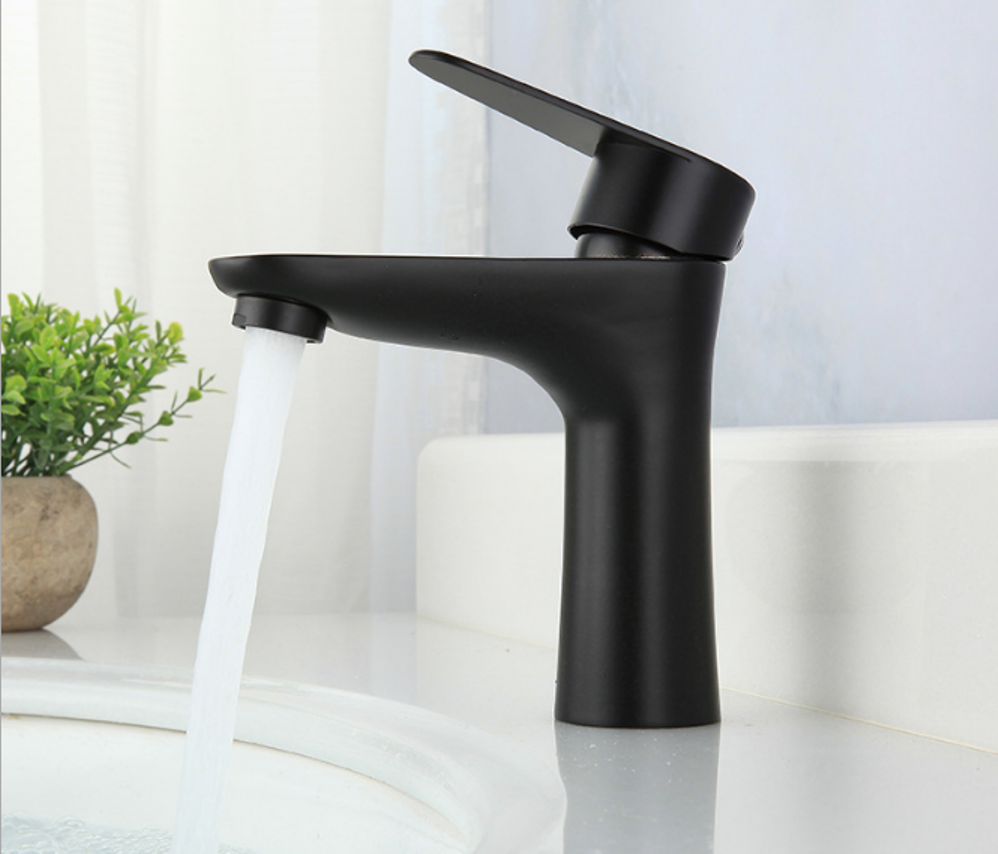 Vòi lavabo đen - nóng lạnh- Inox 304  MS3