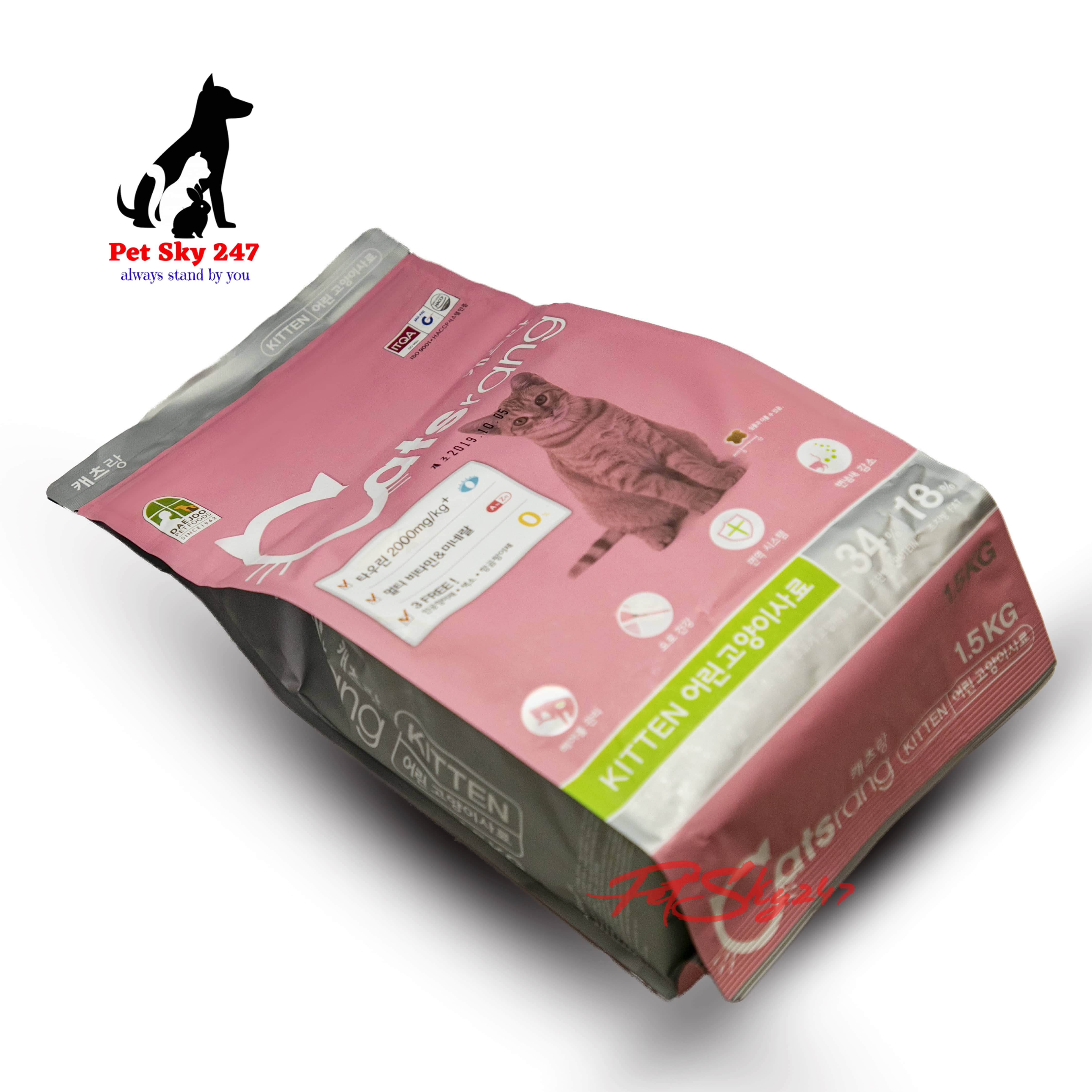 [HCM]Thức Ăn Cho Mèo Con Catsrang Kitten Gói 1.5kg