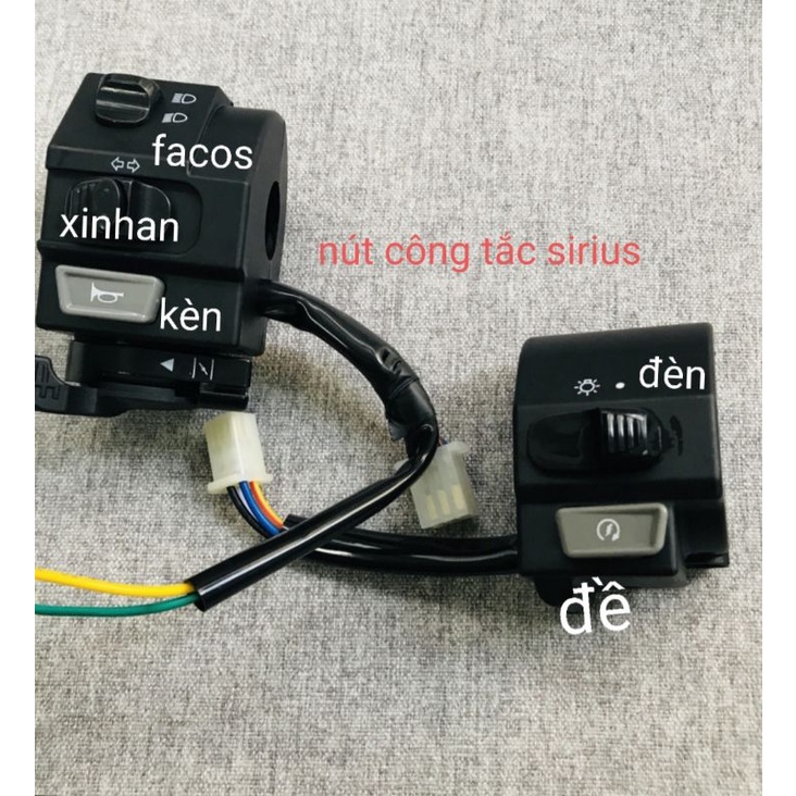 bán lẻ nút công tắc sirius / đèn đề kèn xi nhan facos hàng thường