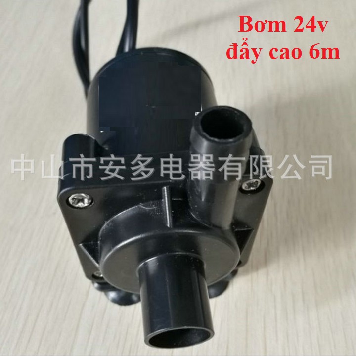 Bơm chìm 12v hoặc 24v đẩy cao 5m - 600l giờ - không chổi than