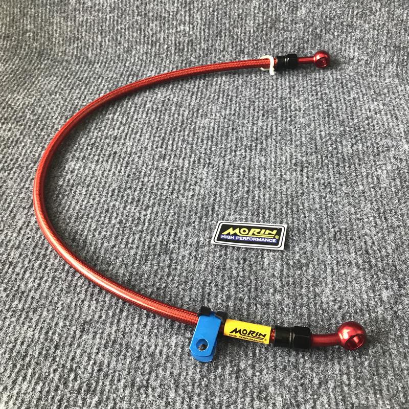 Dây dầu thắng dĩa sau xe máy cao cấp dài 60cm, gắn được các loại heo dầu xe HONDA YAMAHA (màu đỏ)