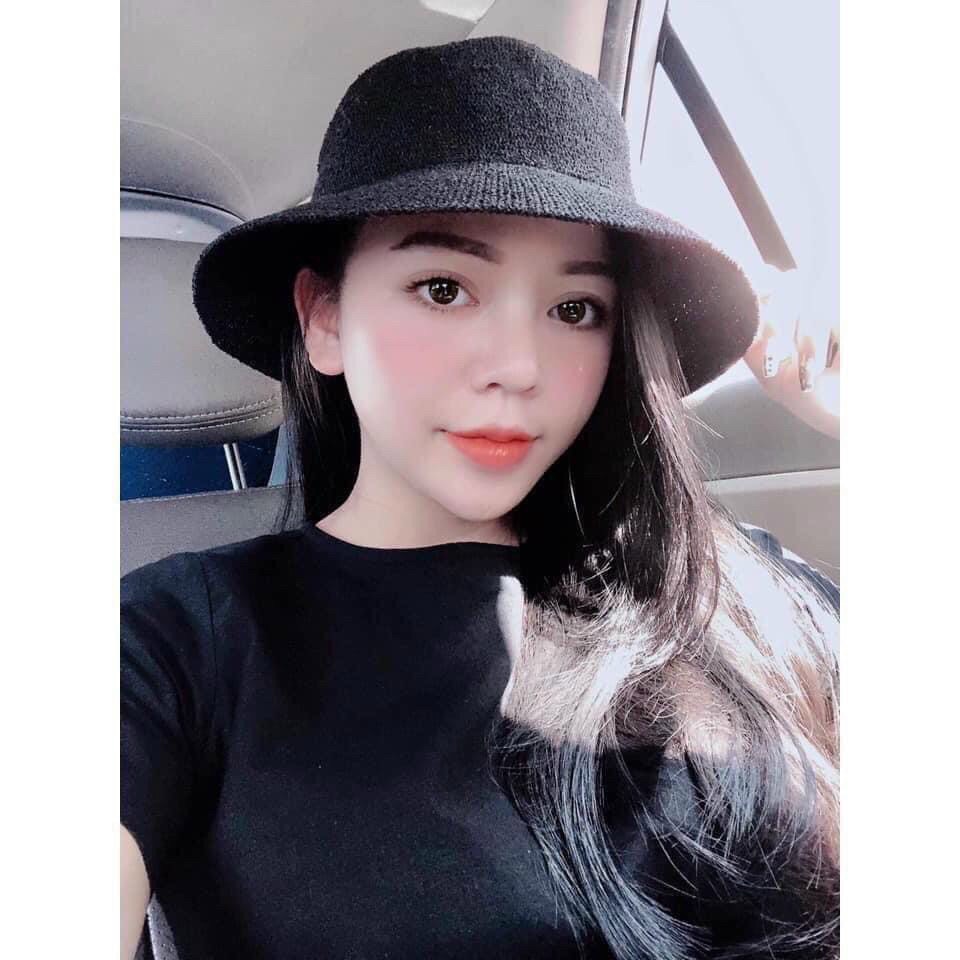 Mũ Cói Chữ M Tai Bèo Vành Ngắn Kiểu Dáng Vintage Siêu Xinh Form Mềm Phong Cách Hàn Quốc HOT