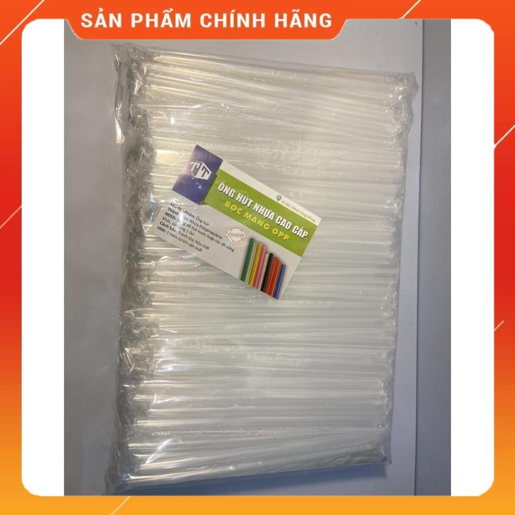 [50 Chiếc] Ống Hút Bọc Phi 8 Đen + Trắng + Đỏ