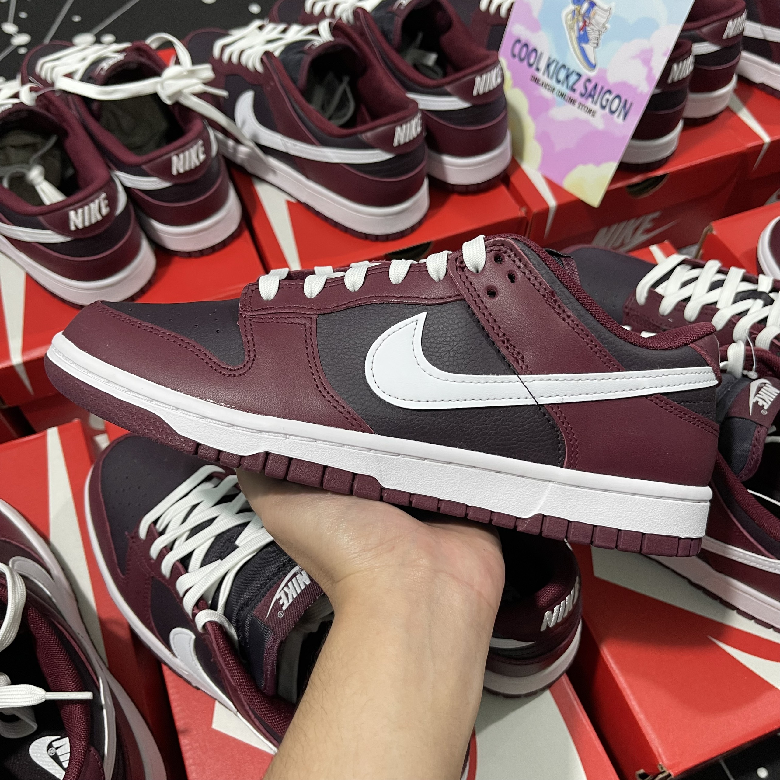 Nike Dunk Low Dark Beetroot New Full Box Full Tag