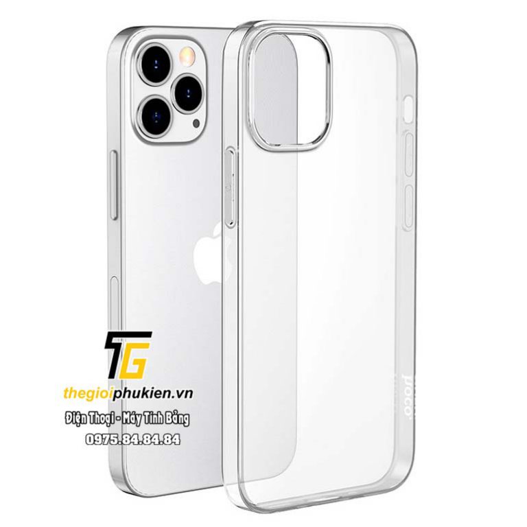 Ốp lưng iphone 12 Pro, 12 Max, 12 Pro Max dẻo trong HOCO Light