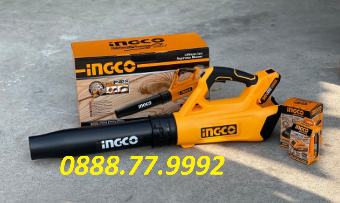 Máy thổi bụi dùng pin 20v ingco cabli2002 kèm theo 1 pin 2ah và 1 sạc