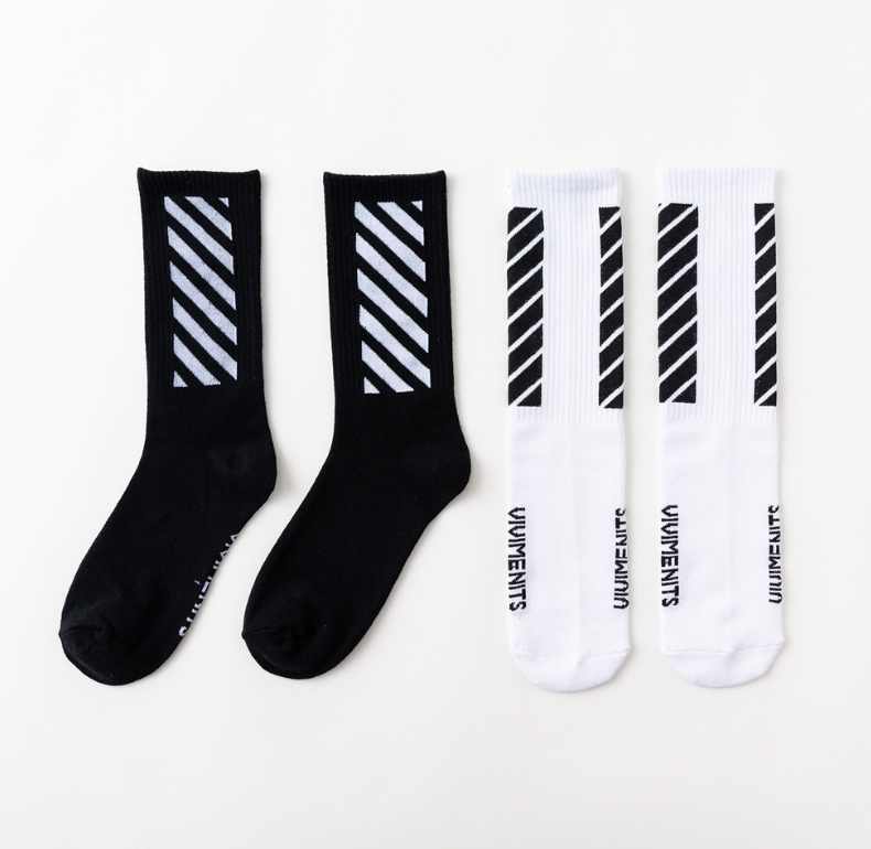 Set 3 đôi Tất Vớ Phong cách OffWhite cao cổ