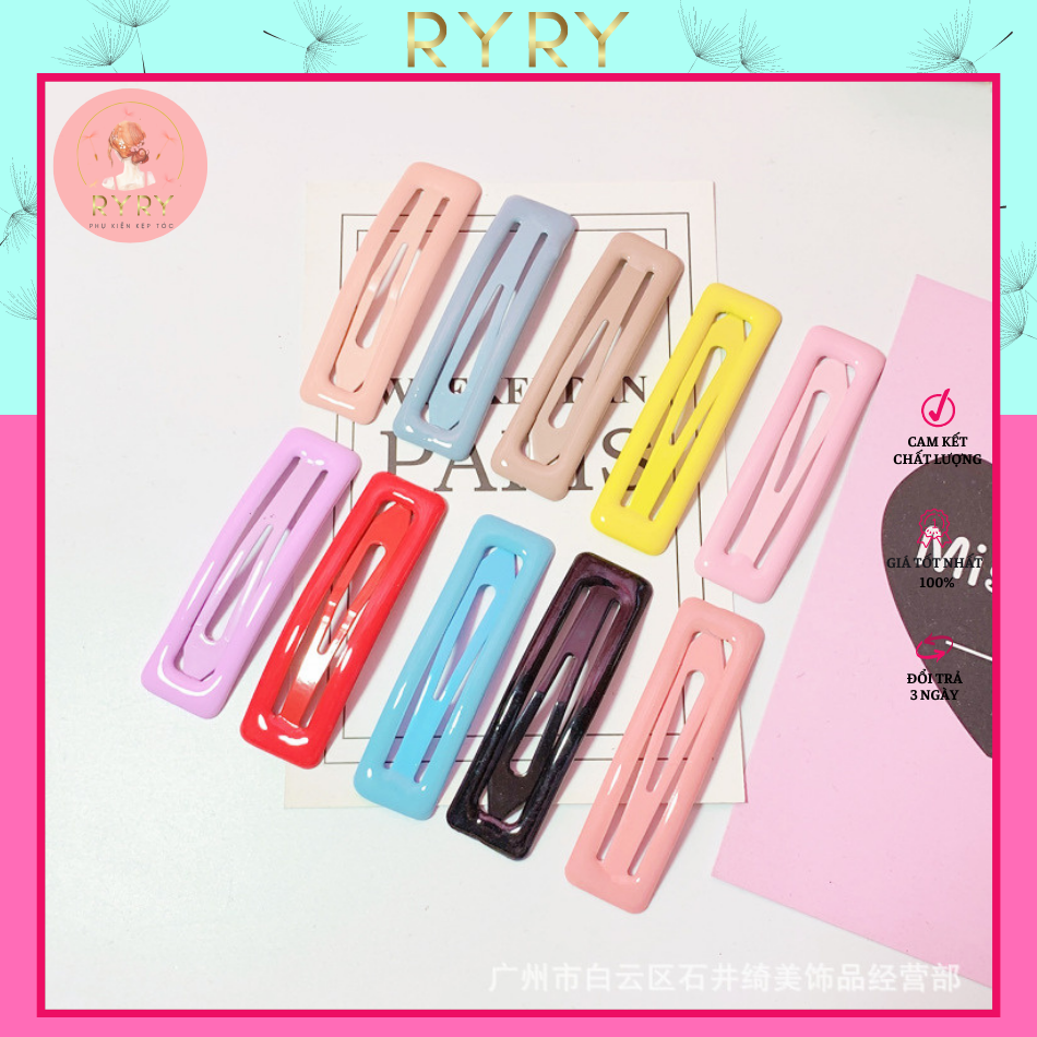 Set 5 Kẹp Tóc Mái Nhiều Kiểu Màu Sắc Ngọt Ngào Cho Nữ Và Bé Gái