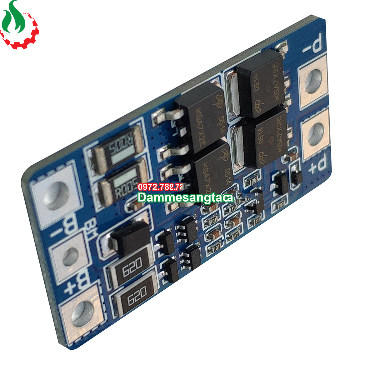 Mạch 2S 20A 7.4V (8.4V) bảo vệ pin Li-ion 3.7V