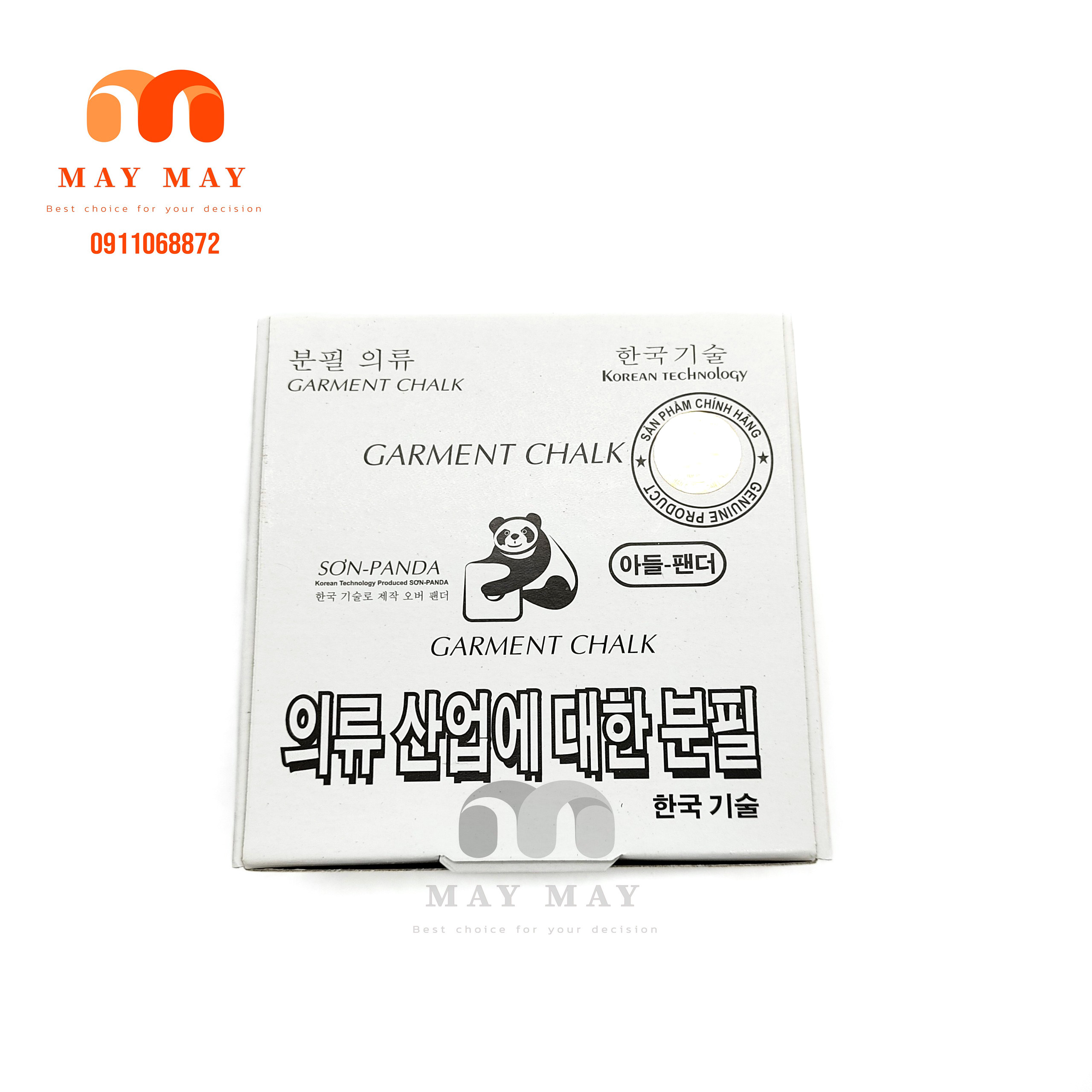 Phấn sáp panda - Phấn may vẽ dạng viên ủi nóng tự bay màu compo 10 viên loại thường