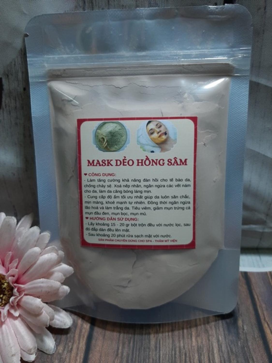 1kg bột đắp mặt Hồng sâm, nhân sâm dạng dẻo handmade
