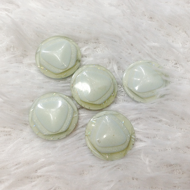 5 PCs button floral sequins hem button bra tops vest women multicolor outwear basic style [5 button set] [ultra cheap]