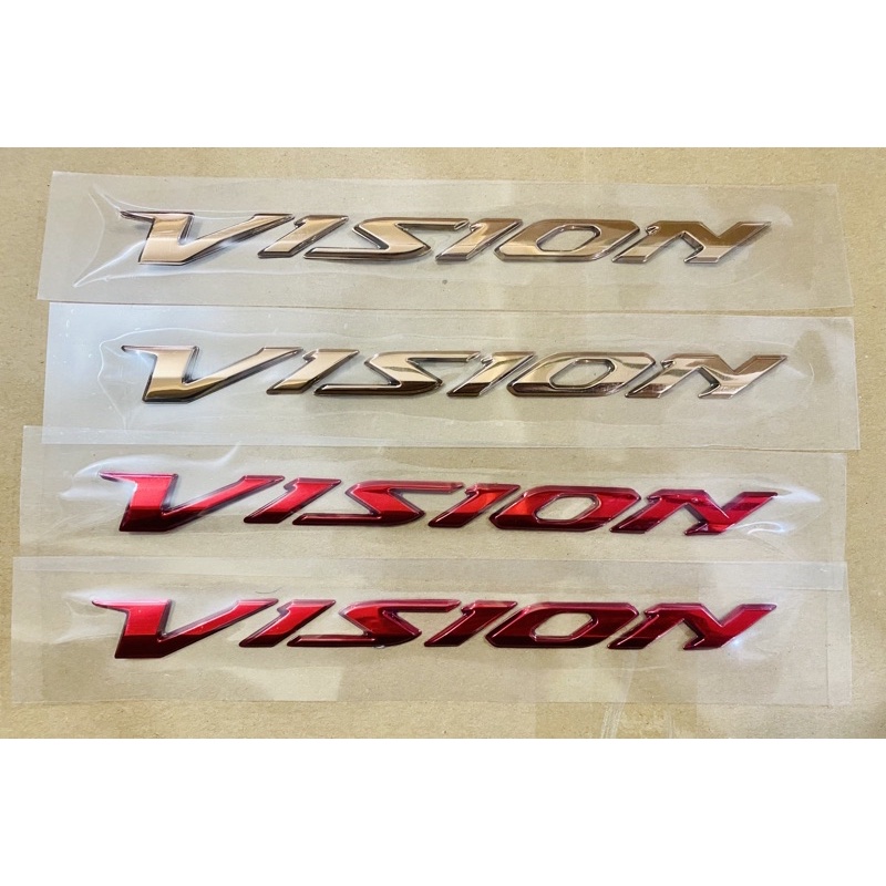 Tem sườn nổi 3D, Tem chữ Vision 2014-2019