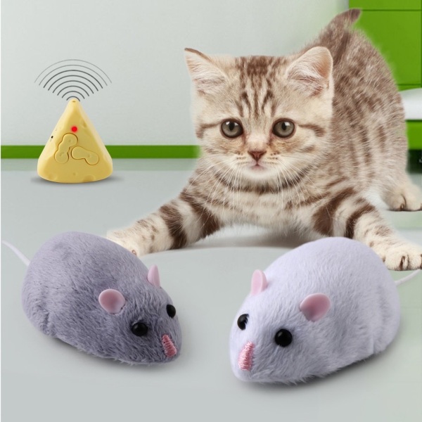 [HCM]Chuột điều khiển phô mát từ xa - đồ chơi cho mèo/đồ chơi cho bé