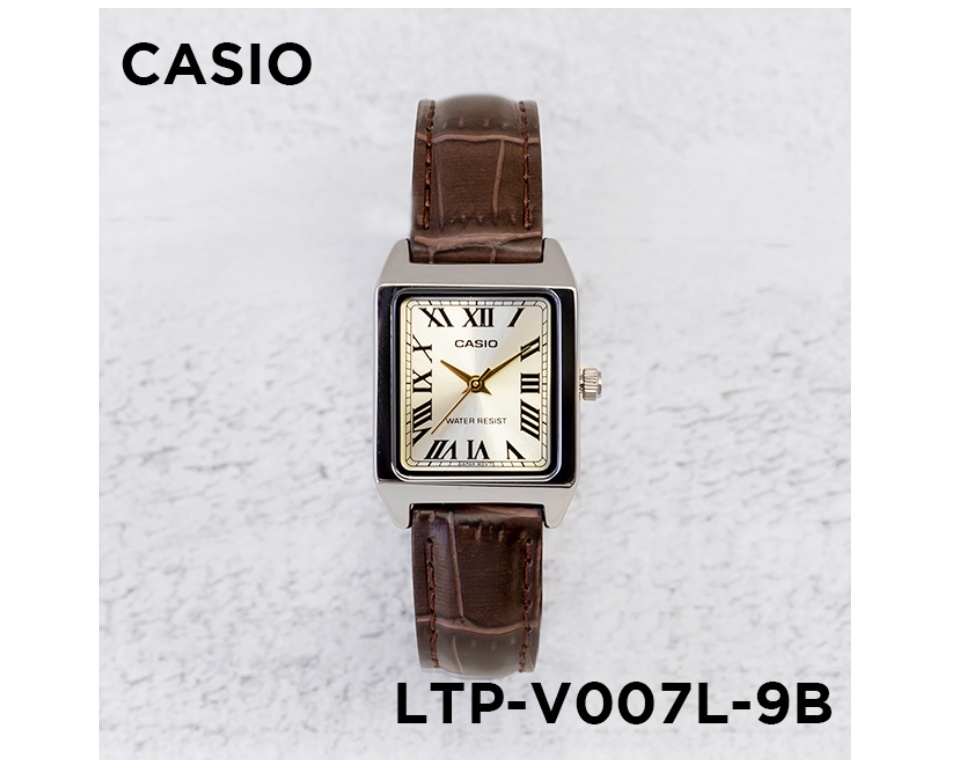 Đồng hồ nữ dây da Casio Anh Khuê LTP-V007L-9BUDF